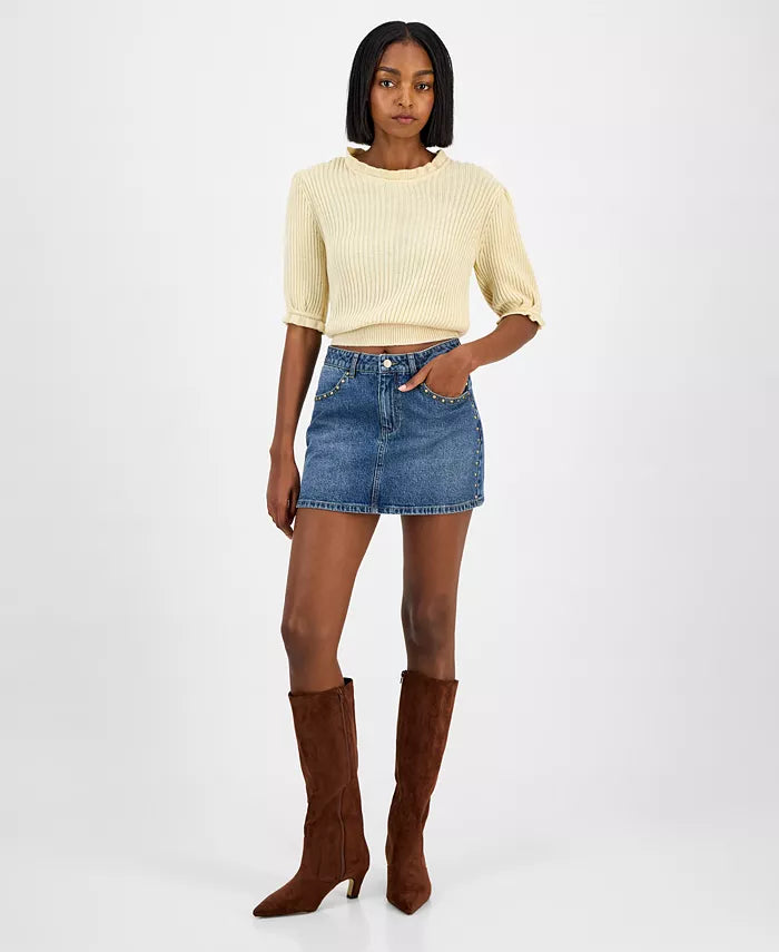 Women'S Studded Mini Skirt, Macy'S Exclusive