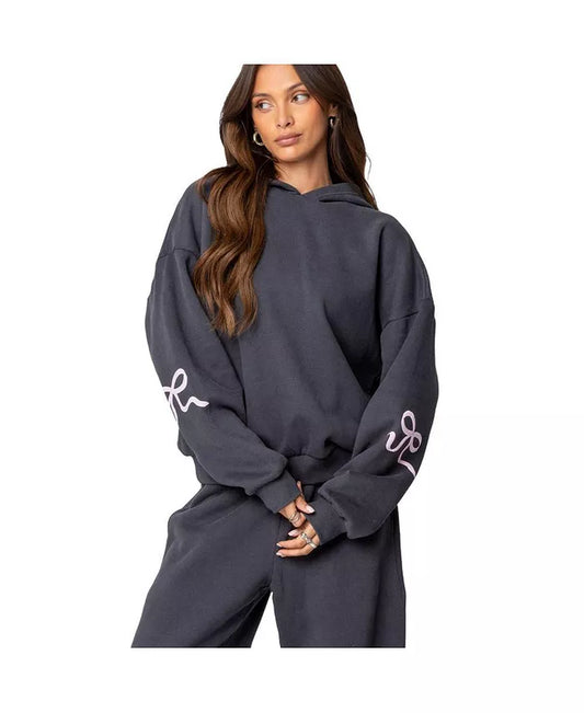 Womens Bonney Bow Detail Hoodie