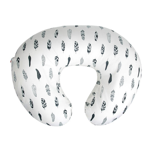 Nursing Pillow Cover Slipcover,Soft and Comfortable,Feathers Design,Maternity Breastfeeding Newborn Infant Feeding Cushion Cover ZT01