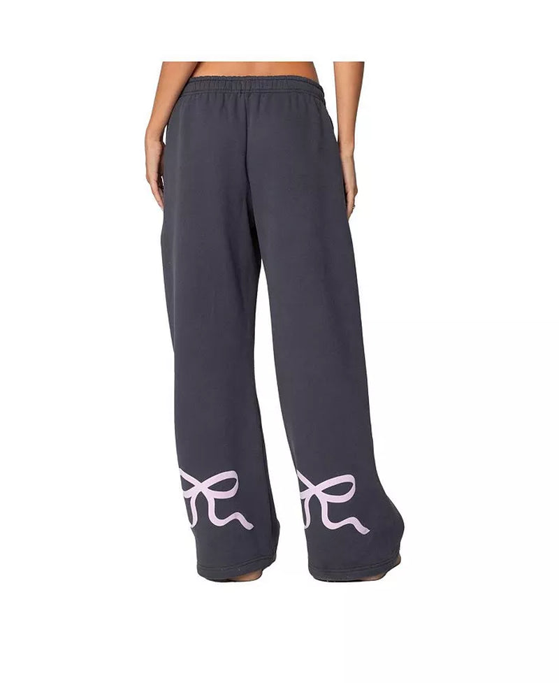 Womens Bonney Bow Detail Sweatpants